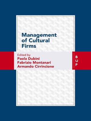 cover image of Management of Cultural Firms
